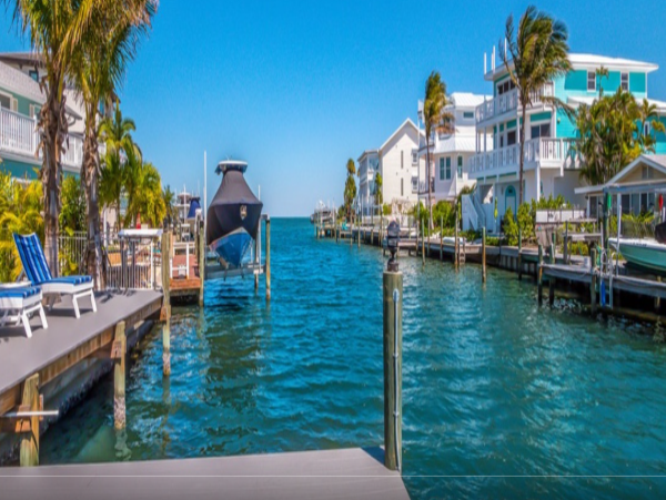 One of the Most Stunning Rentals on Anna Maria Island 5 Star with Canal and Boat Dock