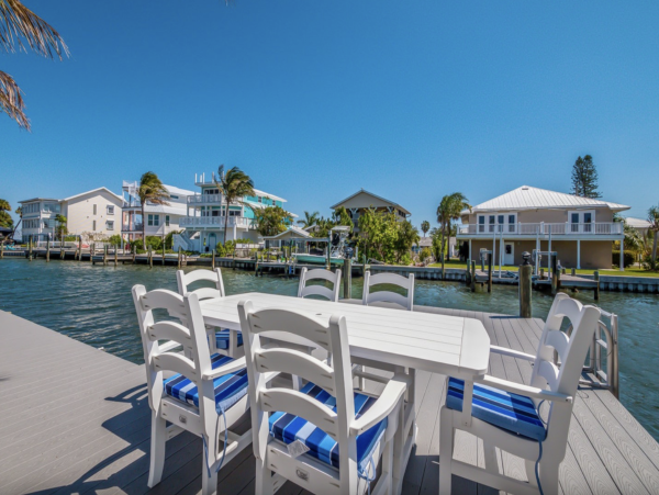 One of the Most Stunning Rentals on Anna Maria Island 5 Star with Canal and Boat Dock