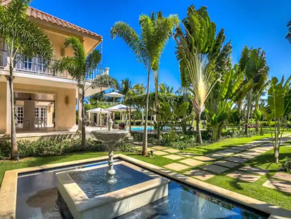Punta Cana Five Bedroom Luxury Home Pool Golf Course View