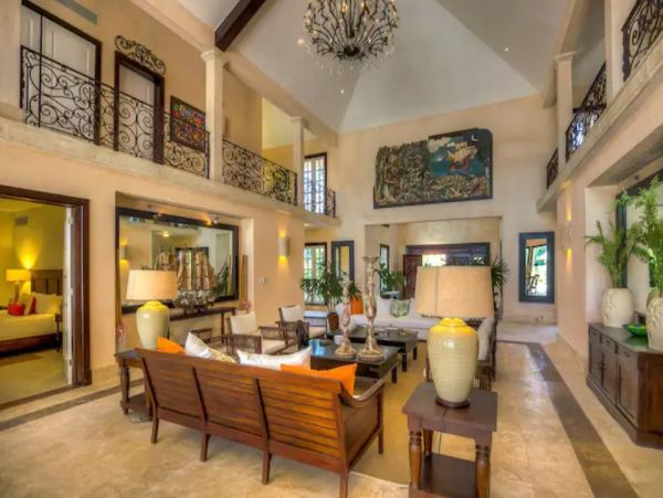 Punta Cana Five Bedroom Luxury Home Pool Golf Course View