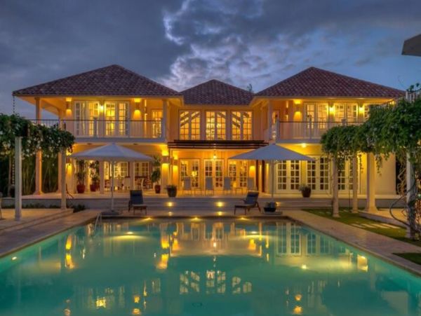 Punta Cana Five Bedroom Luxury Home Pool Golf Course View