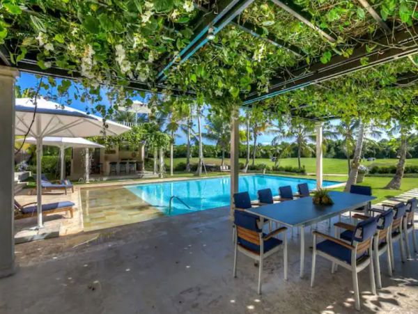Punta Cana Five Bedroom Luxury Home Pool Golf Course View