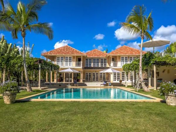 Punta Cana Five Bedroom Luxury Home Pool Golf Course View