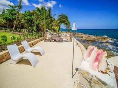 Ocean Front Vacation Rental Villa Steps to Beach Montego Bay
