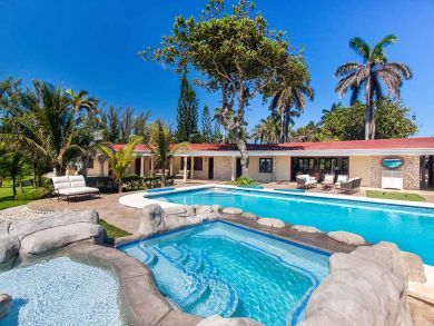 350 Ft of Sandy Beach at this Mammee Bay Villa Four Bedrooms