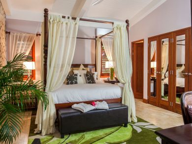 350 Ft of Sandy Beach at this Mammee Bay Villa Four Bedrooms