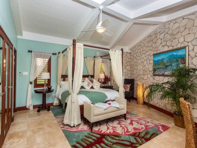 350 Ft of Sandy Beach at this Mammee Bay Villa Four Bedrooms
