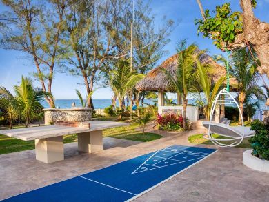 350 Ft of Sandy Beach at this Mammee Bay Villa Four Bedrooms