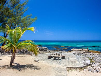 350 Ft of Sandy Beach at this Mammee Bay Villa Four Bedrooms