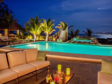350 Ft of Sandy Beach at this Mammee Bay Villa Four Bedrooms
