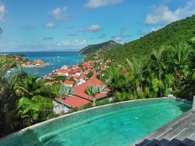 St. Barts 8 Bedroom Ocean View Villa Infinity Pool