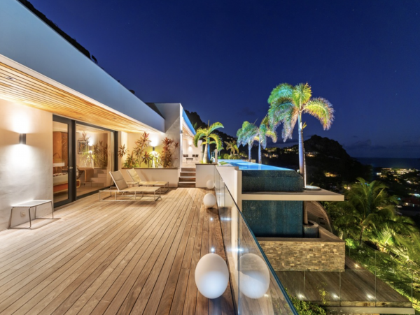 Anse Des Cayes St Barts Luxury Villa Pool & Staff