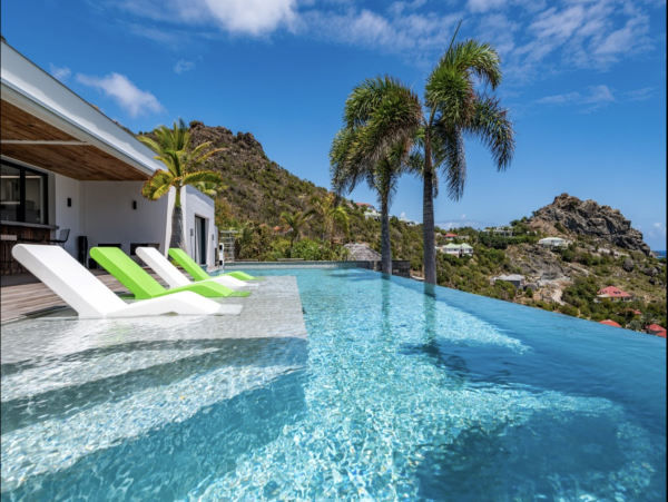 Anse Des Cayes St Barts Luxury Villa Pool & Staff