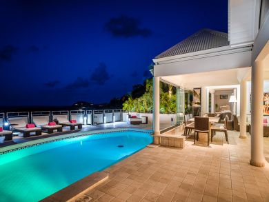 ST. BARTHS 4 BEDROOM LUXURY VILLA WITH POOL AND VIEW