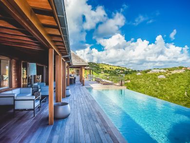 St. Bart Vacation Home Sleeps Twelve Guests.