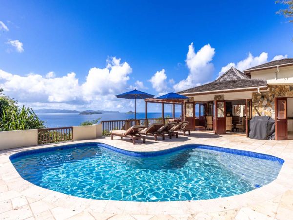 Four Bedroom Vacation Rental on the BVI with Ocean Views