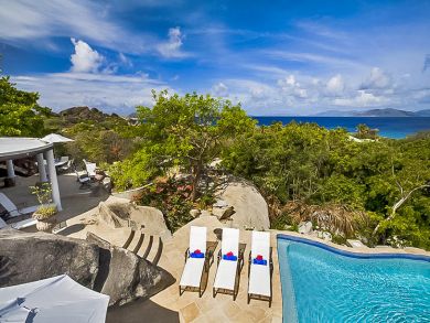 Partial Ocean Views at this 4 Bedroom BVI Vacation Rental Partial Ocean Views at this 4 Bedroom BVI Vacation Rental