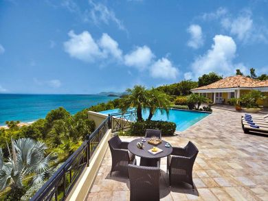 Ocean View Four Bedroom St Martin Vacation Home Private Pool