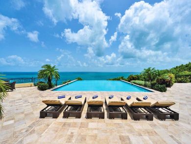 Ocean View Four Bedroom St Martin Vacation Home Private Pool