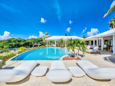 The Ultimate Saint Martin Vacation Villa Pool, Staff, Views