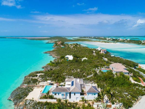 Turks & Caicos Luxury Vacation Villa Estate Home On Beach