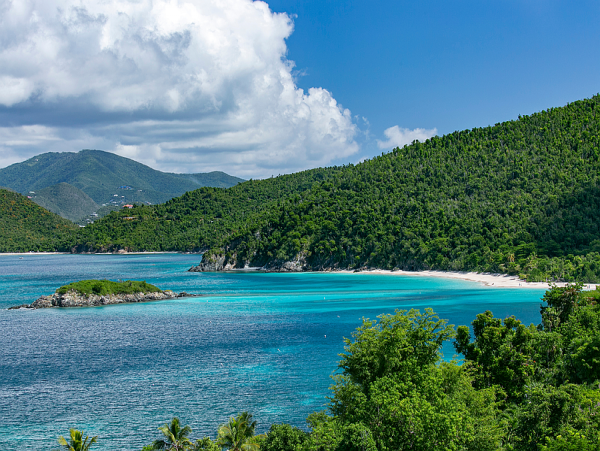 Beautiful Villa with Panoramic Ocean Views in Peter Bay,  St John Island.