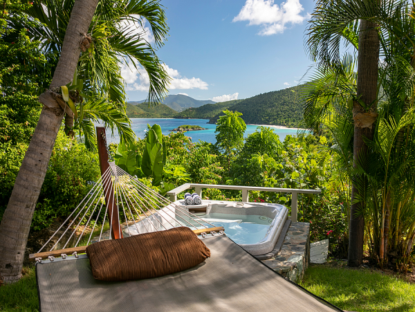 Beautiful Villa with Panoramic Ocean Views in Peter Bay,  St John Island.