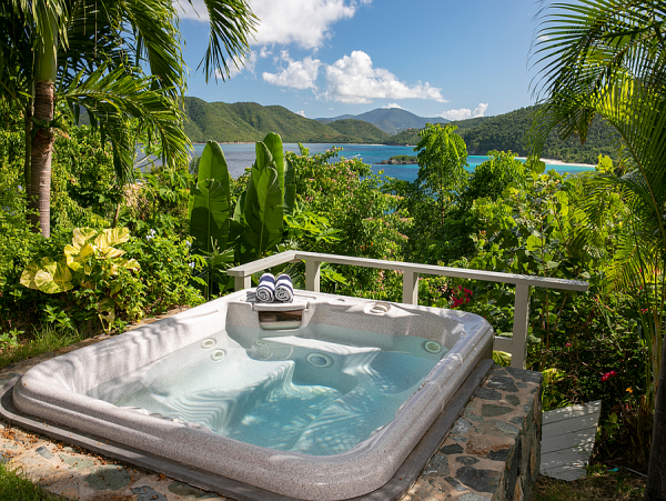 Beautiful Villa with Panoramic Ocean Views in Peter Bay,  St John Island.
