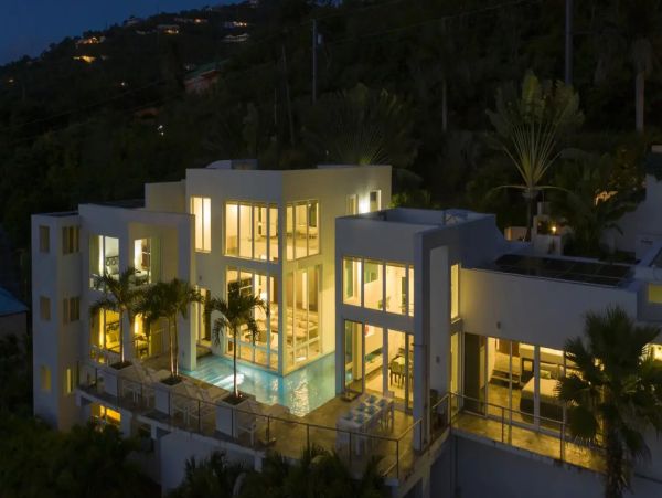 St John Panoramic Ocean View Extraordinary Five Bedroom Rental Home