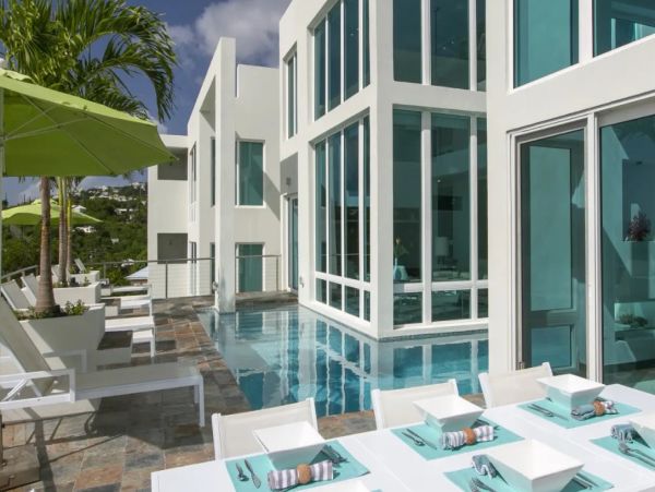 St John Panoramic Ocean View Extraordinary Five Bedroom Rental Home