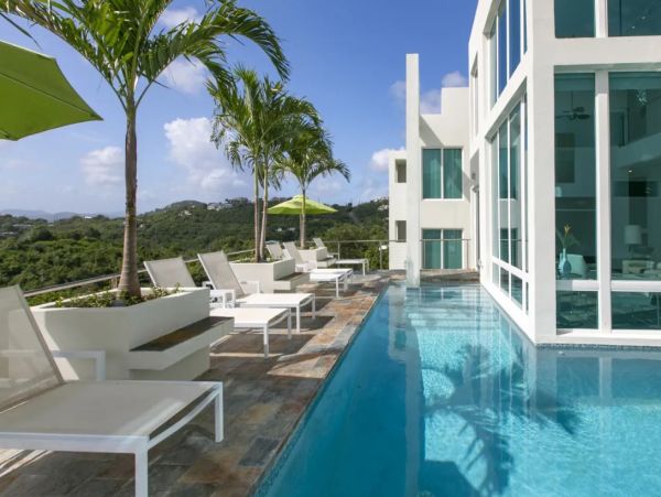 St John Panoramic Ocean View Extraordinary Five Bedroom Rental Home