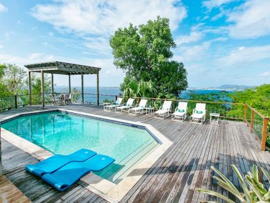 St. John Luxury Vacation Pool Home 4 Bedrooms Ocean Views