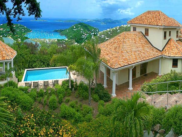 St. John Vacation Home with Pool & Bay Views Sleeps 8 Guests