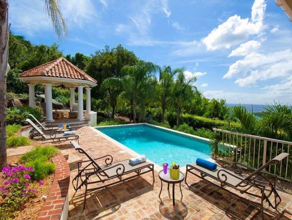 St. John Vacation Home with Pool & Bay Views Sleeps 8 Guests