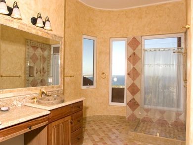 bathroom with shower and view 2