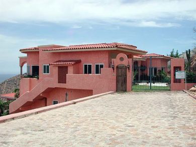 front of vacation villa