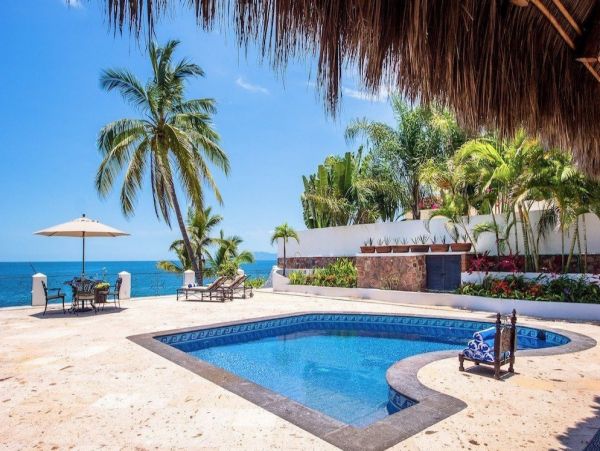 Beachfront Five Bedroom Home with Pool in Puerto Vallarta