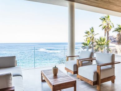 cozy seating with ocean view