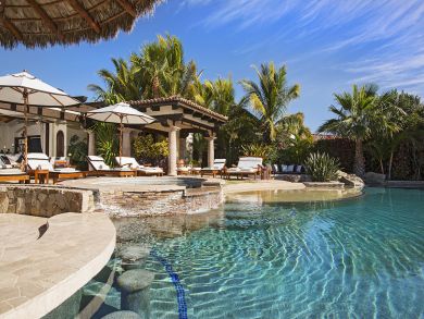 Views of the Sea from this Six Bedroom Cabo Villa