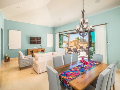 living and dining rooms