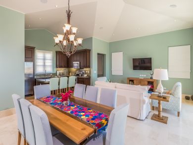 dining room and kitchen
