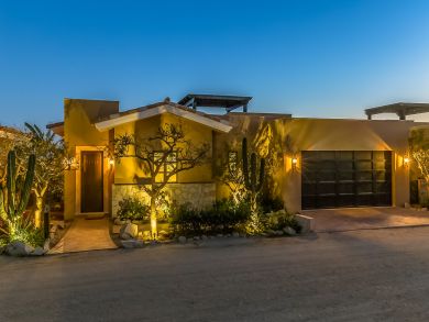 front of villa