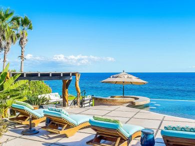 Stunning  Beachfront Five Bedroom Vacation Villa.