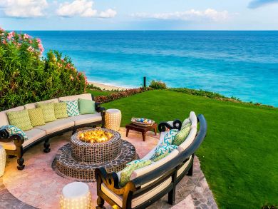 Stunning  Beachfront Five Bedroom Vacation Villa.