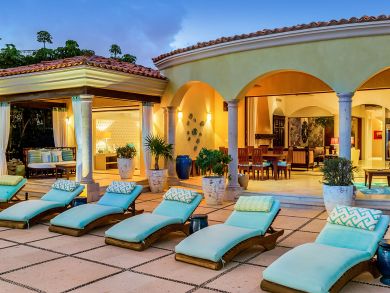 Stunning  Beachfront Five Bedroom Vacation Villa.