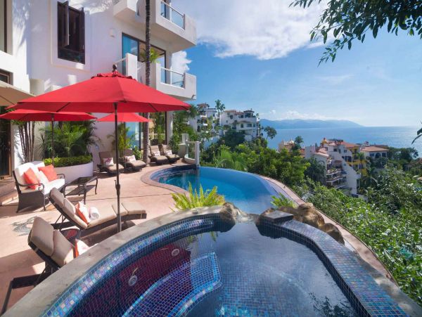 Oceanview Nine Bedroom Posh Vacation Home in Puerto Vallarta