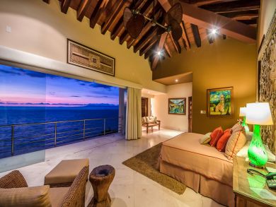 Wake in your Canopy Bed Looking Out Onto the Ocean.