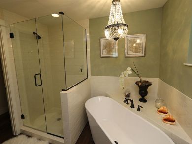 Master Bathroom with Tub & Shower
