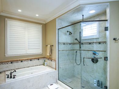 Master Bathroom with Tub & Shower