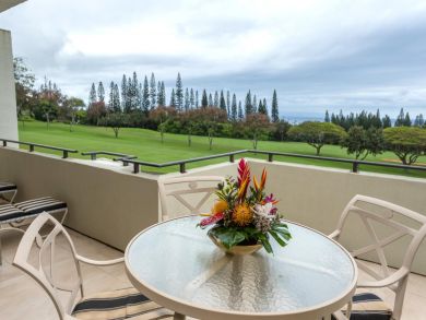 Lanai over looking the beautiful golf course